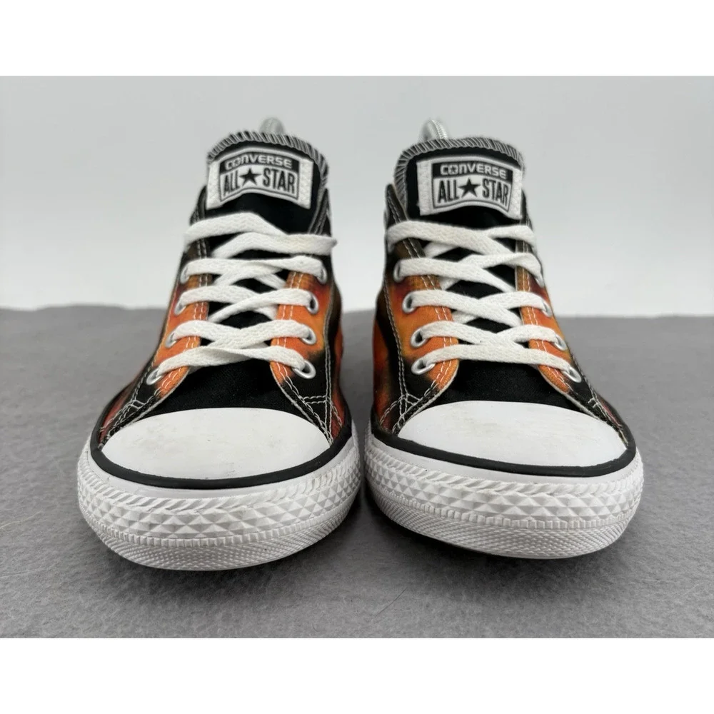 Junior Fire Chuck Taylor Converse All Star Sneaker 651707F Black Orange Size 5